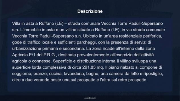Immobile in asta di 291 m², box auto in vendita a Ruffano - Foto 7