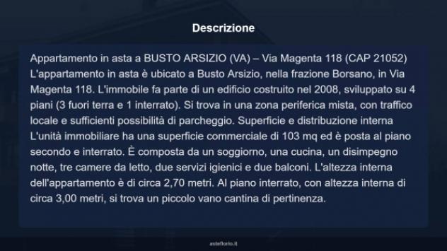 Immobile in asta di 103 m² con più di 5 locali e box auto in vendita a Busto Arsizio - Foto 18