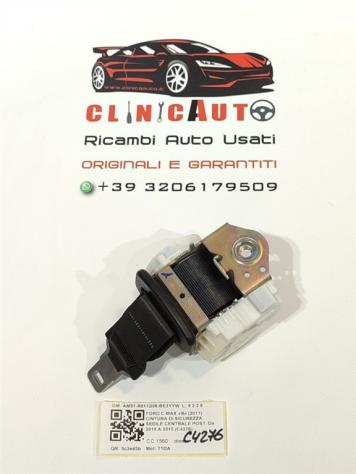 CINTURA DI SICUREZZA POSTERIORE CENTRALE FORD C - Max Serie AM51-R611B68-BE3YYW T1DA (10) - Foto 3