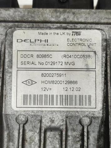CENTRALINA MOTORE NISSAN Almera 1° Serie 8200275911 K9K722 diesel 1461 (9500) - Foto 2
