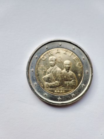 rara moneta 2 euro grazie sanita' - Foto 2