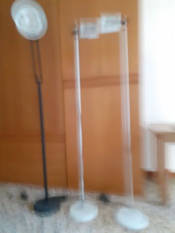3 lampade alogene a piantana, stato perfetto