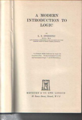 Lizzie Susan Stebbing, A modern introduction to logic