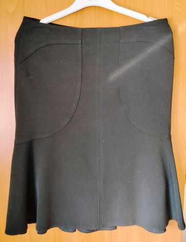 Gonna a campana pieghettata black/nera Rocco Barocco tg 44 - Foto 9
