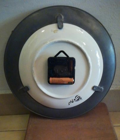 Orologio dipinto a mano cornice in peltro - Foto 2