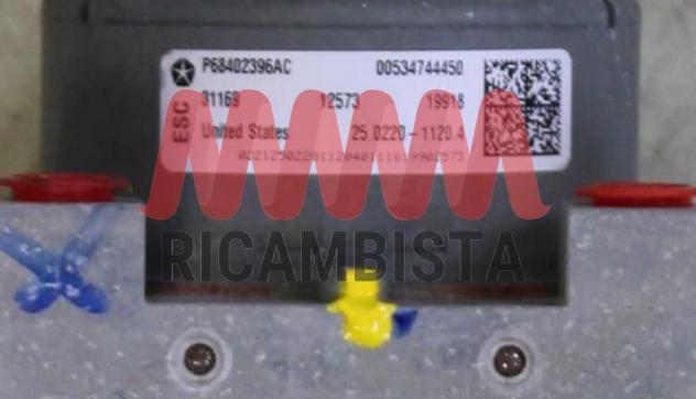 68357599AA Jeep Compass 1.4 centralina ABS gruppo pompa ATE - Foto 2