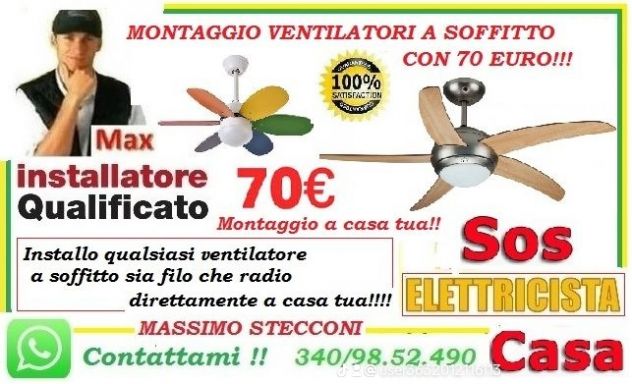 Montaggio ventilatori Roma