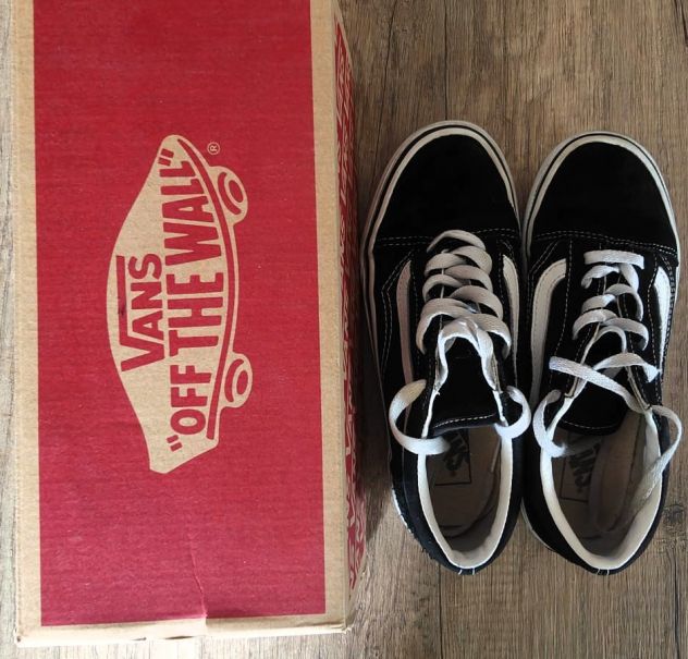 scarpe Vans Old Skool nere taglia 34 - Foto 4