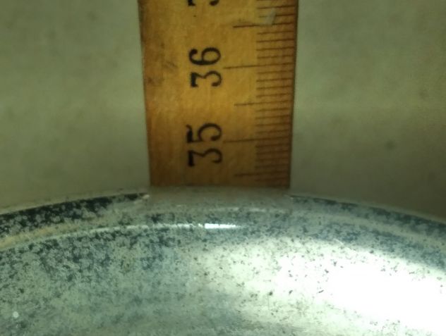ANFORA IN METALLO , A FORMA DI COPPA , VINTAGE  , ALTA 40 CM . ANNI 60 - Foto 8