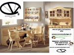 Soggiorno o taverna Completo in legno massello di pino