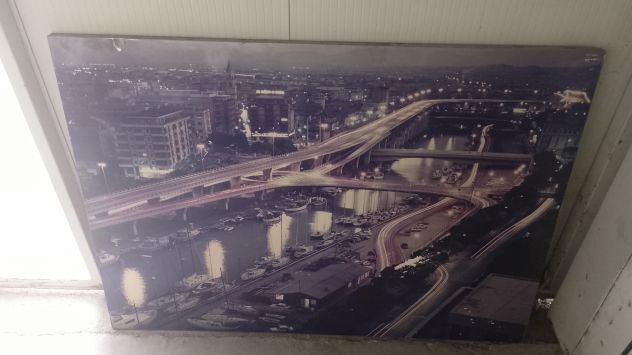 Quadro in legno con stampa su legno "Pescara di notte" - Foto 3