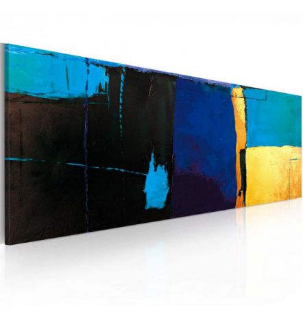 Quadro Artigianale ARREDALACASA N. 23 Cm. 100x40 Dipinto A Mano