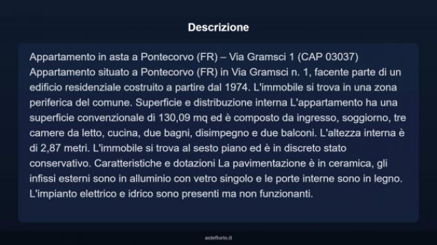 Immobile in asta di 130 m² in vendita a Pontecorvo - Foto 4