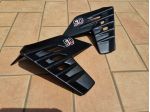 Coppia fiancatine griglia radiatore ciclomotore epoca Unimoto MTS 50 cc Cross