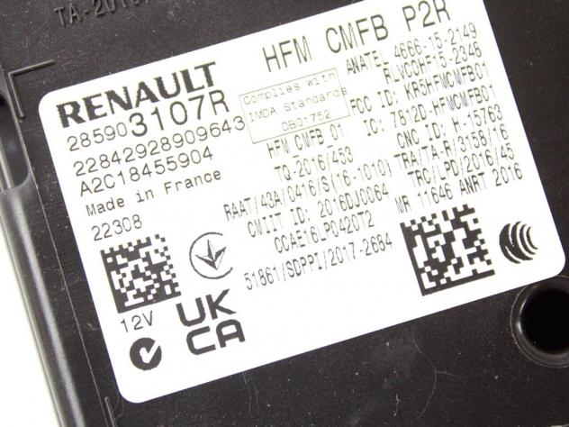 285903107R CENTRALINA MODULO HANDS FREE DACIA DUSTER 1.5 85KW D (2023) RICAMBIO USATO - Foto 2