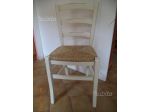 Sedie In Legno Per Ristorante Bar Pizzeria cod 3011/P bianco laccato consumato