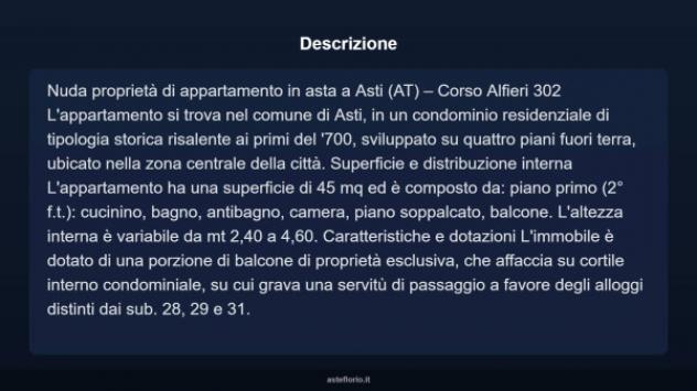 Immobile in asta di 45 m² in vendita a Asti - Foto 4