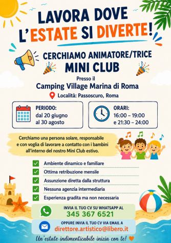 Animatori mini club