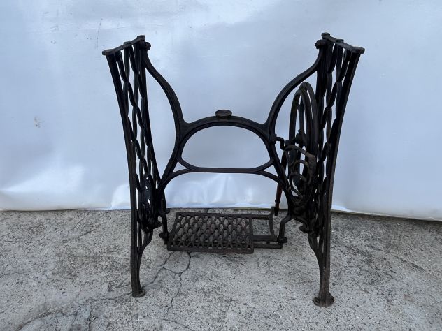 Antique Vintage 1930 Metal Sewing Table – Original