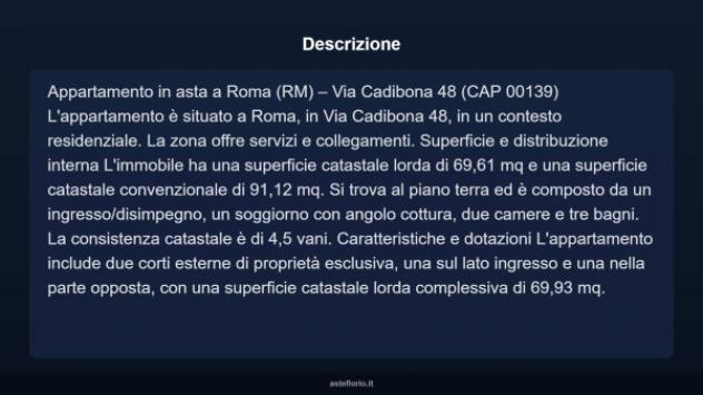 Immobile in asta di 69 m² in vendita a Roma - Foto 4