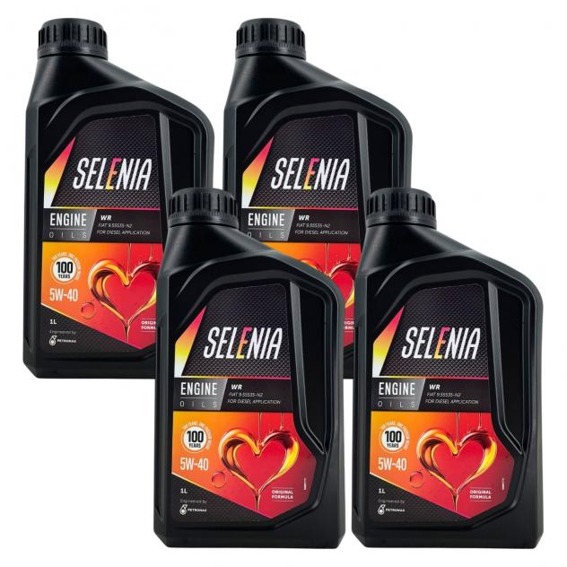 Olio Motore Selenia WR 5W40 4L Lubrificante Sintetico Auto Diesel Euro 4