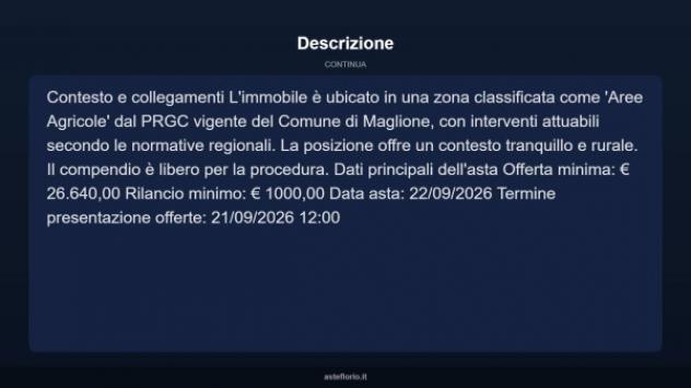 Immobile in asta di 333 m², box auto doppio in vendita a Maglione - Foto 13