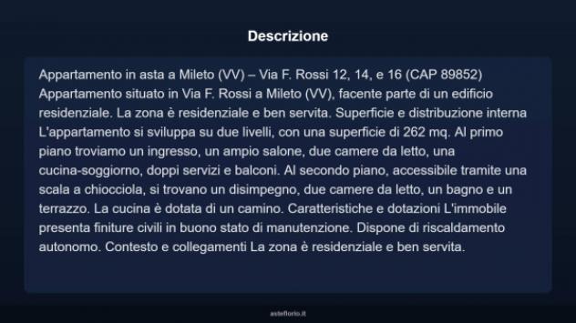 Immobile in asta di 262 m² con più di 5 locali e box auto in vendita a Mileto - Foto 3