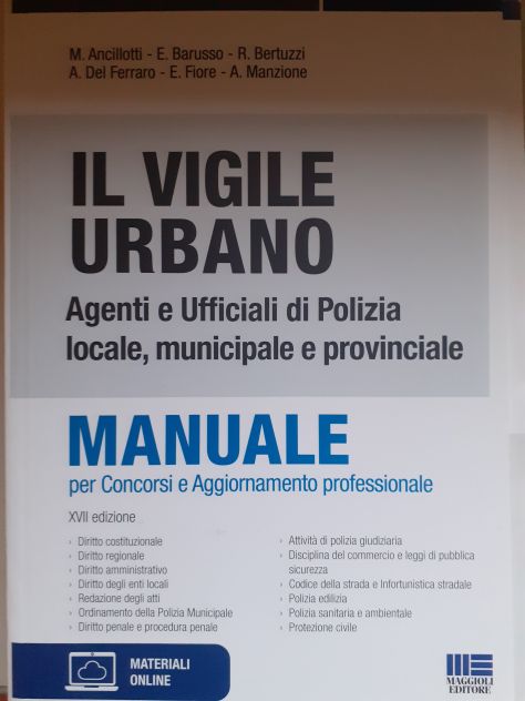 LIBRI PER CONCORSO IN POLIZIA MUNICIPALE