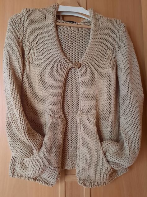 CARDIGAN IN COTONE CON CAPPUCCIO DONNA - Foto 3