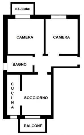 3 locali con cantina