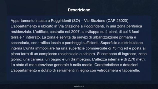 Immobile in asta di 75 m² in vendita a Poggiridenti - Foto 18