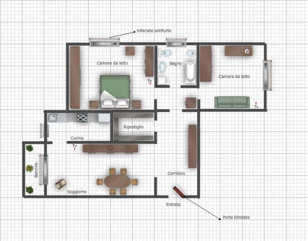TRILOCALE IN AFFITTO IN VIA ANTONIO PIANELLA MILANO - Foto 9