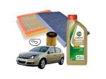 Kit Tagliando Opel Astra H 5 litri Castrol Edge 5W30 C3 3 Filtri Completi