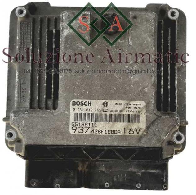 55188111 0281010455 Alfa 147 1.9 centralina motore Bosch