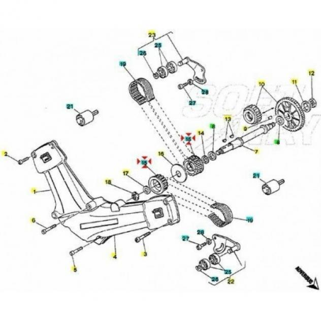 Puleggia cinghia Ducati Monster Cagiva Elefant 036729050 - Foto 6