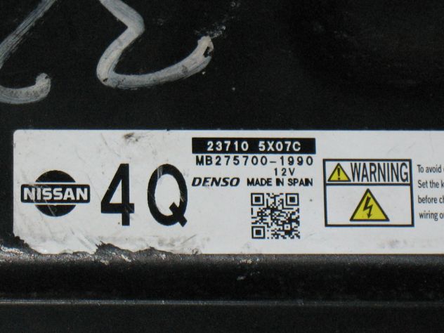 237105X07C ECU CENTRALINA MOTORE NISSAN NAVARA 2.5 MB275700-1990 MB2757001990 - Foto 2