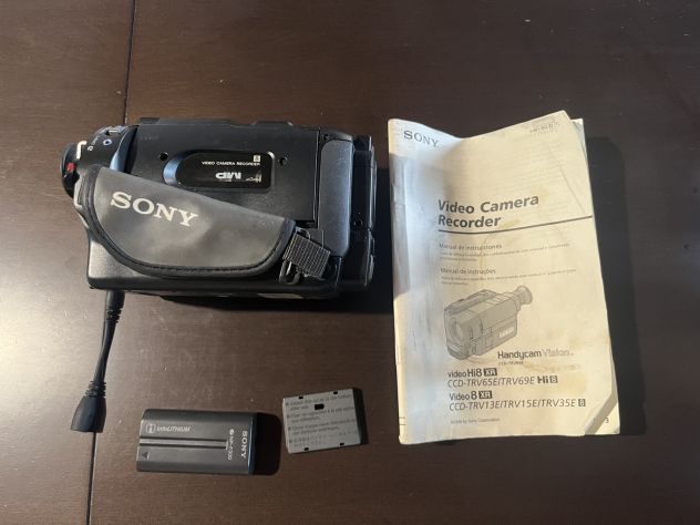 Sony Handycam CCD-TRV13E Video8 XR vintage + batterie + manuale - Foto 3