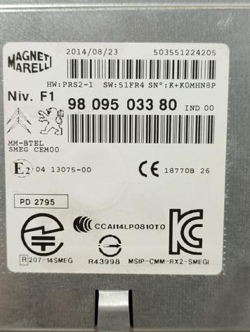NAVIGATORE PEUGEOT 2008 1° Serie 9809503380 9H06 (13) - Foto 3