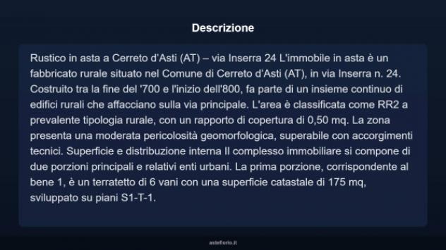 Immobile in asta di 175 m² con più di 5 locali in vendita a Cerreto d'Asti - Foto 3