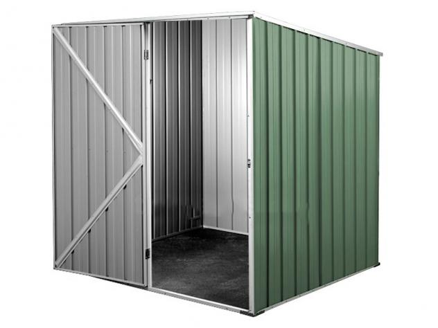 Box prefabbricato, casetta da giardino in lamiera zincata. Capanno ricovero attrezzi o deposito/garage auto in Acciaio 1.75 x 1.85 m x h1.92 m - 70 KG - Foto 3
