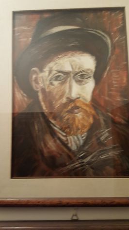 vendo quadri mia produzione con cornice e vetro riprod.autoritratti Van Gogh - Foto 2