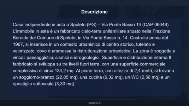 Immobile in asta di 98 m² con più di 5 locali in vendita a Spoleto - Foto 4