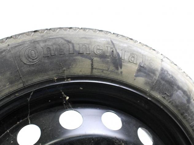 46756194 RUOTINO DI SCORTA CONTINENTAL T125/80 R15 95M ALFA ROMEO 147 1.9 D 85KW 5M 5P (2003) RICAMBIO USATO CON CERCHIO IN FERRO DA 15 POLLICI 5 FORI - Foto 6