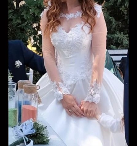 ABITO SPOSA IN MIKADO - Foto 3