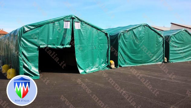 Tendoni Coperture in Pvc 6 x 12 x 2,7 laterale telo pvc 550 gr. mq. € 1.990,00 - Foto 5
