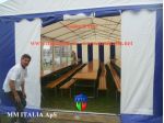 Set Panche e Tavoli per esterno , Set Birreria 50/67/80 verniciatura Ignifuga
