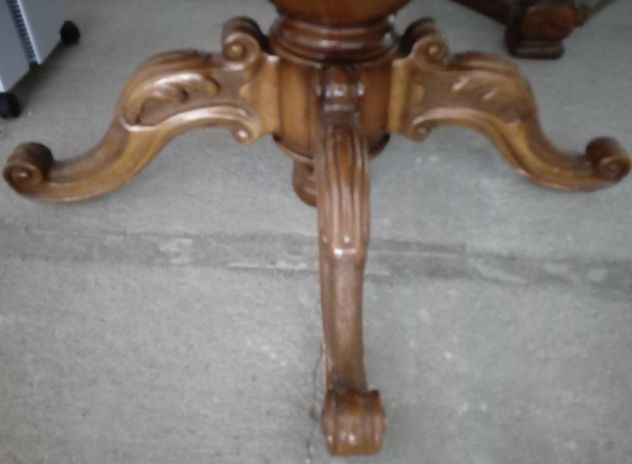Sedie stile Luigi XVI in Legno Noce 4 pz imbottite - Foto 8