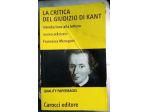 LA CRITICA DEL GIUDIZIO DI KANT -introduzione alla lettura   di Menegoni