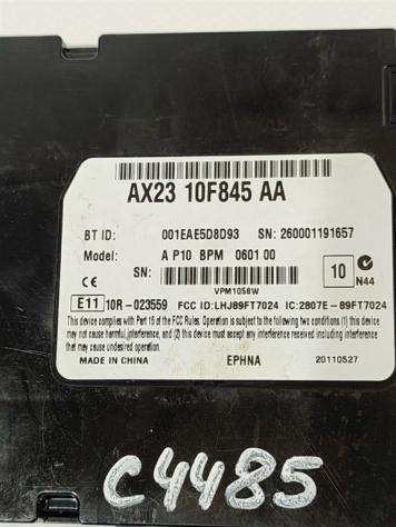 MODULO CONTROLLO BLUETOOTH JAGUAR XF Serie AX2310F845AA 306DT diesel 2993 (1115) - Foto 2