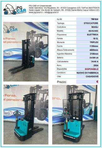 STOCCATORE BAOLI ES16-N02 TRIPLEX 4600 (NUOVO DI FABBRICA)